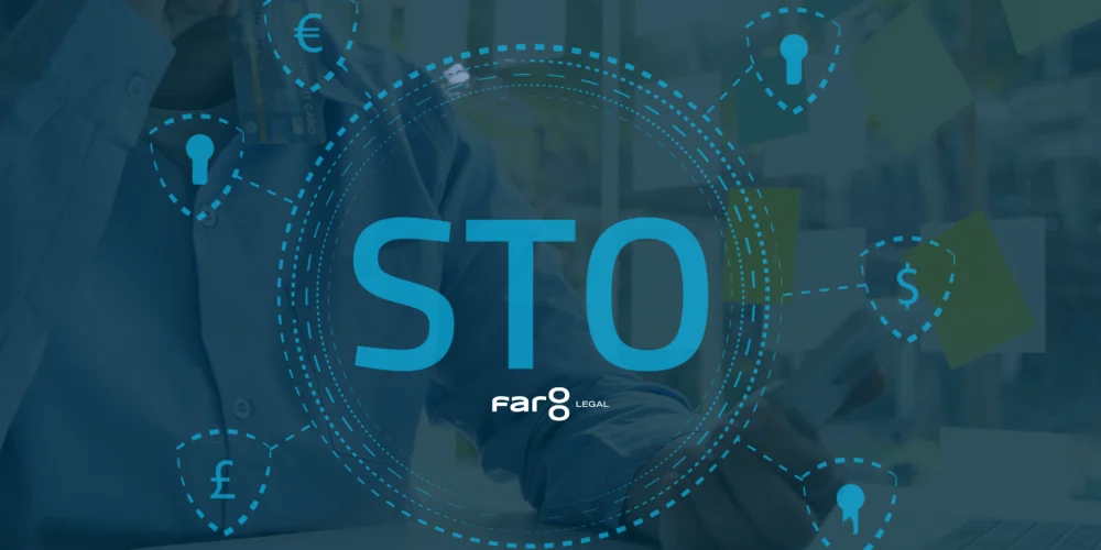 Representación gráfica de Tokenización y oferta de token de seguridad STO