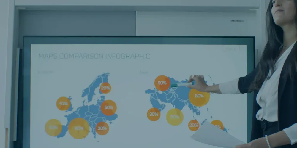Empresarios y abogados planeando una estrategia de softlanding para la internacionalización de su empresa